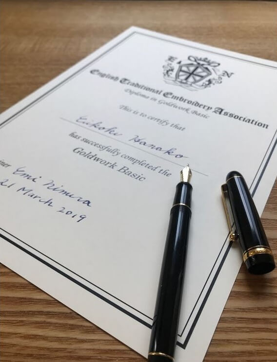 ディプロマ取得の写真